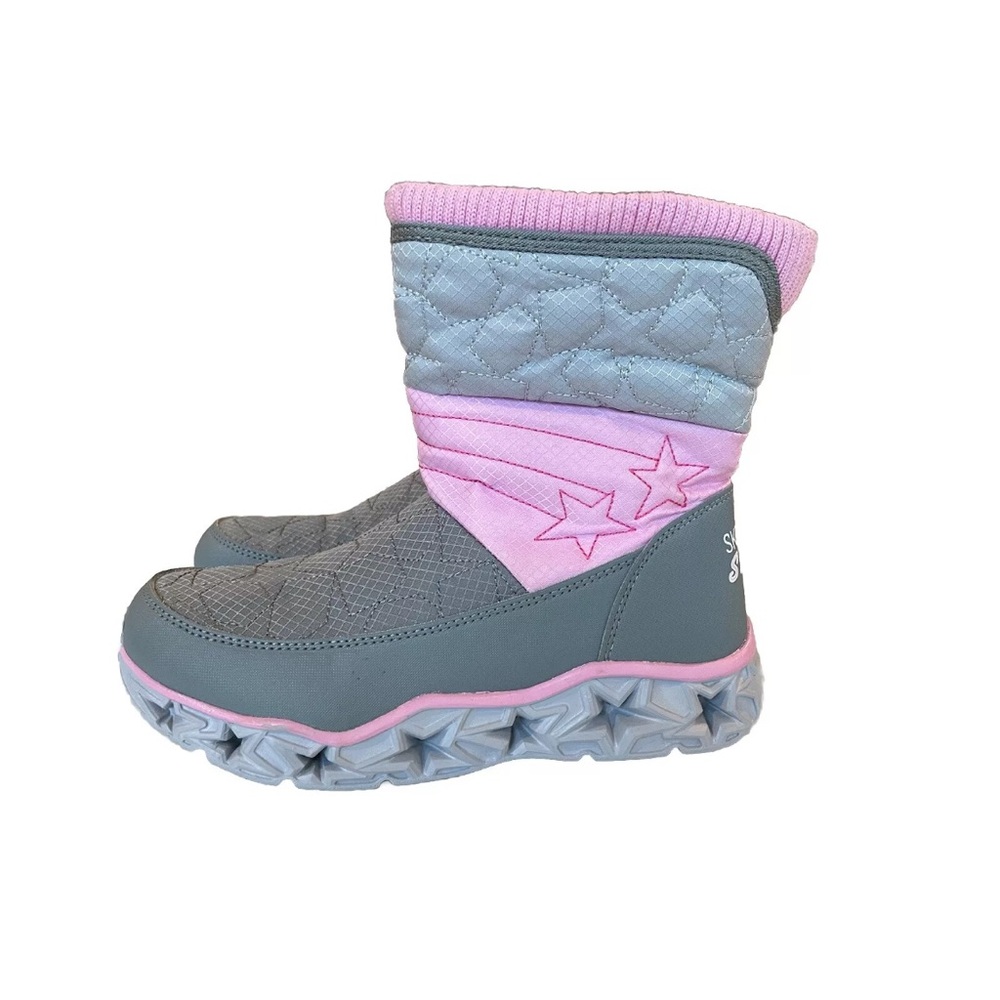 Sketches Kids Girl Boots Size US3 Pink Gray